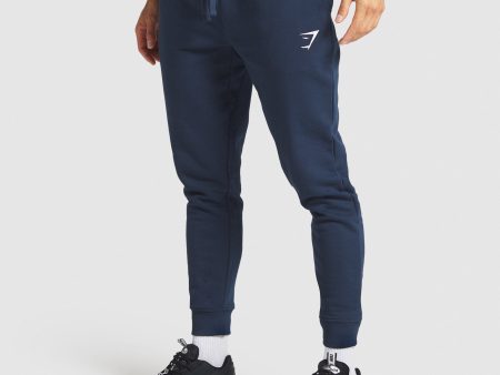 Gymshark Crest Joggers - Navy For Sale