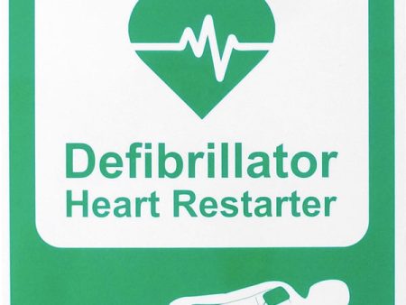 AED AUTOMATED EXTERNAL DEFIBRILLATOR SIGN on Sale