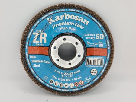 KARBOSAN ZIRCONIA 4.5   FLAP DISC 80G Supply