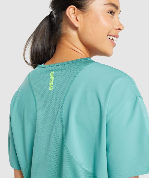 Gymshark Pulse T-Shirt - Teal Fashion