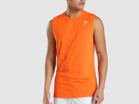 Gymshark Arrival Sleeveless Tee - Orange For Discount