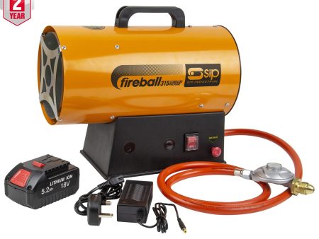 SIP FIREBALL 350 Cordless Propane Heater For Discount