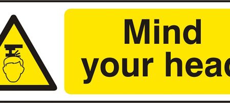 MIND YOUR HEAD SAV (PK5) 300MM X 100MM on Sale