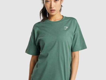 Gymshark Training Oversized T-Shirt - Green Cheap