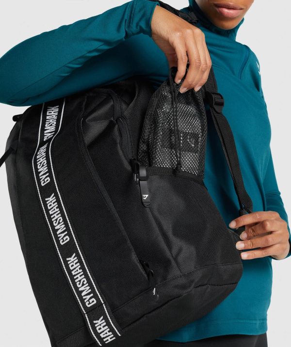 Gymshark Taped Backpack - Black Discount