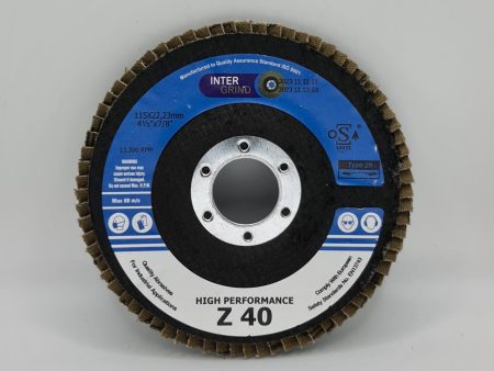 International Abrasives Flap Disc 4.5   x 40G Cheap