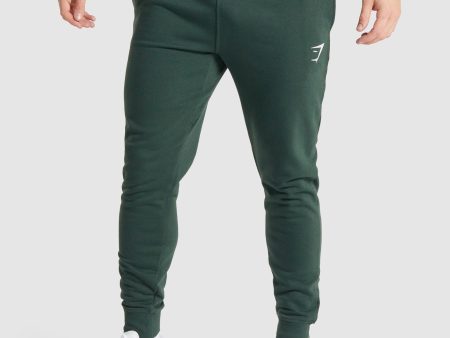 Gymshark Crest Joggers - Dark Green Hot on Sale