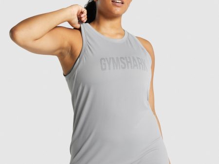 Gymshark Fit Seamless Loose Tank - Grey Discount