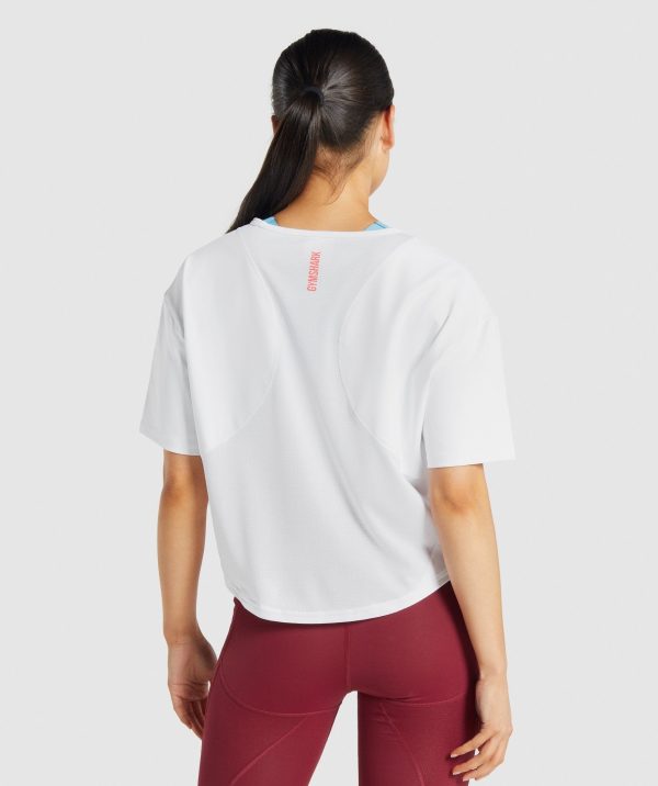 Gymshark Pulse T-Shirt - White Online Hot Sale