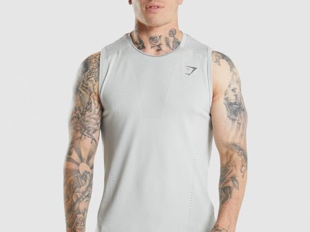 Gymshark Apex Tank - Light Grey Charcoal Discount