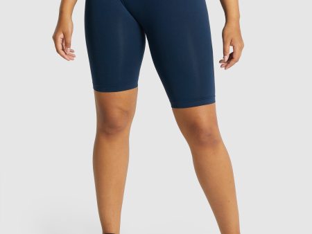 Gymshark Fit Seamless Cycling Shorts - Navy Online