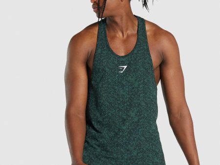 Gymshark Critical 2.0 Stringer - Dark Green Print Online