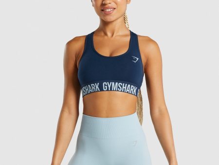 Gymshark Fit Seamless Sports Bra - Navy Discount