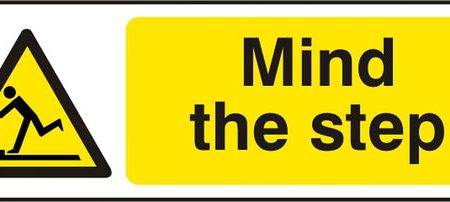 MIND THE STEP  SAV (PK5) 300MM X 100MM Hot on Sale