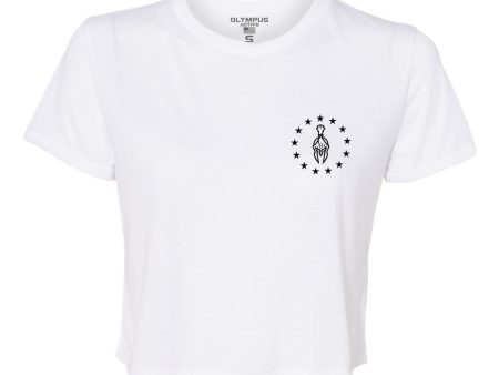 Womens Crest Cropped Tee For Sale