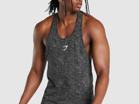 Gymshark Critical 2.0 Stringer - Charcoal Print Supply