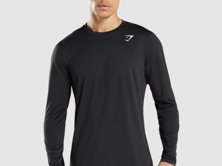 Gymshark Arrival Long Sleeve T-Shirt - Black Discount