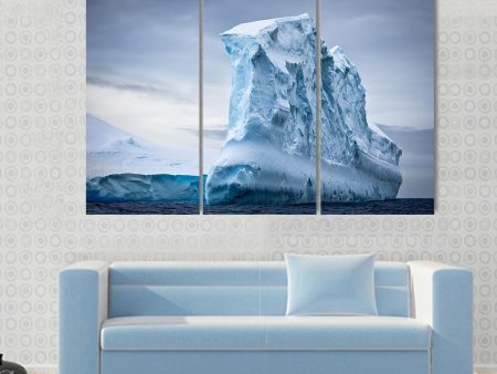 Antarctic Iceberg In The Snow Canvas Wall Art Hot on Sale