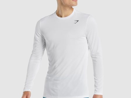 Gymshark Arrival Long Sleeve T-Shirt - White Fashion