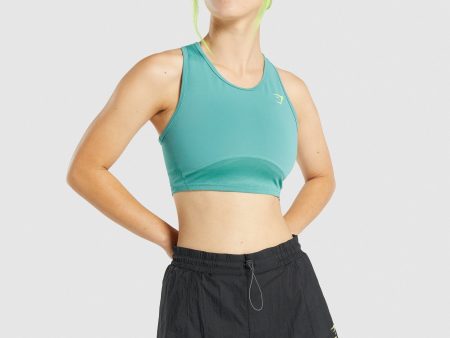 Gymshark Pulse Crop Tank - Teal Fashion