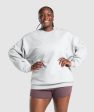 Gymshark Training Oversized Sweatshirt - Light Grey Marl Hot on Sale