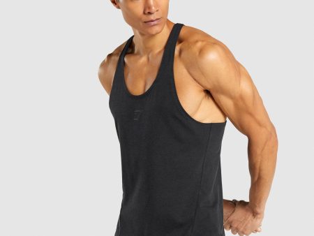 Gymshark Bold Stringer - Black Cheap