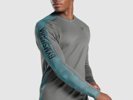 Gymshark Sport Long Sleeve Crew - Grey For Discount