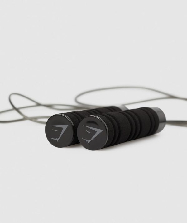 Gymshark Weighted Jump Rope - Black Cheap