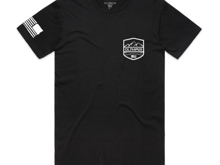 CONQUER CREST TEE - BLACK Sale