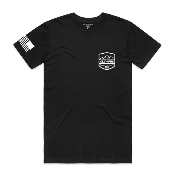 CONQUER CREST TEE - BLACK Sale