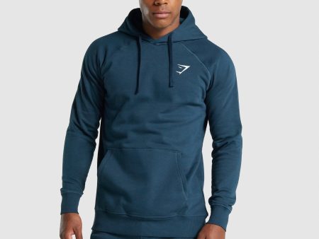 Gymshark Crest Hoodie - Navy on Sale