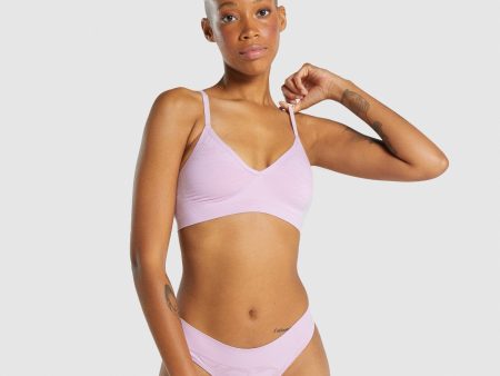 Gymshark Seamless Low Neck Bralette - Light Pink Online Sale