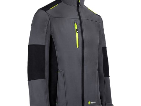 FLEX SOFTSHELL JACKET  TWO-TONE GY BL Discount