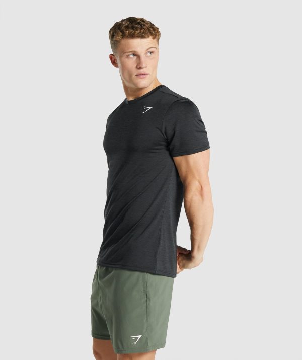 Gymshark Arrival Marl T-Shirt - Black Marl Hot on Sale