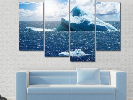 Antarctic Ice Island In Atlantic Ocean Canvas Wall Art For Cheap