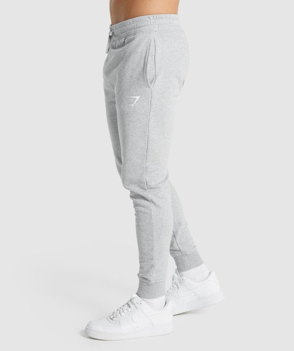 Gymshark Crest Joggers - Light Grey Marl For Discount