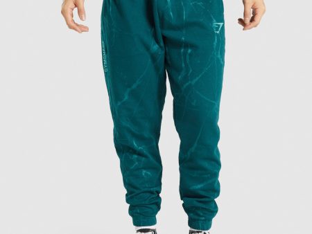 Gymshark Power Joggers - Teal Print For Sale