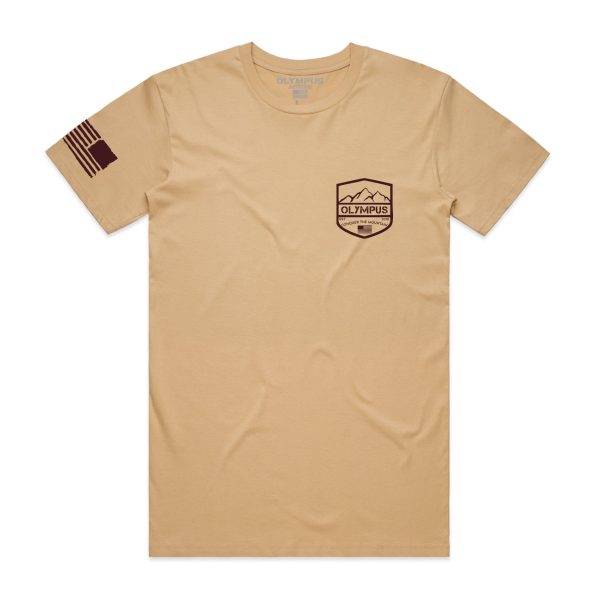 CONQUER CREST TEE - COLORS on Sale