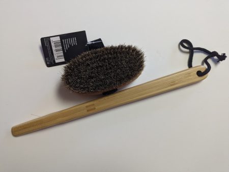 Beautiful Bamboo Sauna bath brush with natural hair bristles For Cheap