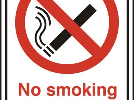 NO SMOKING SAV (PK5) 148MM X 210MM Online now