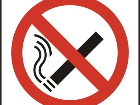 NO SMOKING SYMBOL SAV (PK5) 100MM X 100MM Hot on Sale