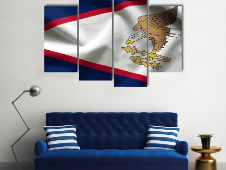 American Samoa Flag Canvas Wall Art Cheap