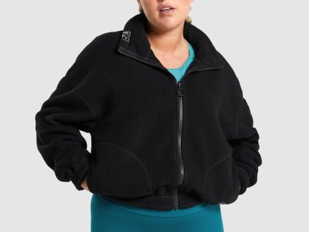 Gymshark Sherpa Jacket - Black For Cheap