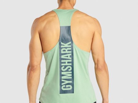 Gymshark Bold Stringer - Green Fashion