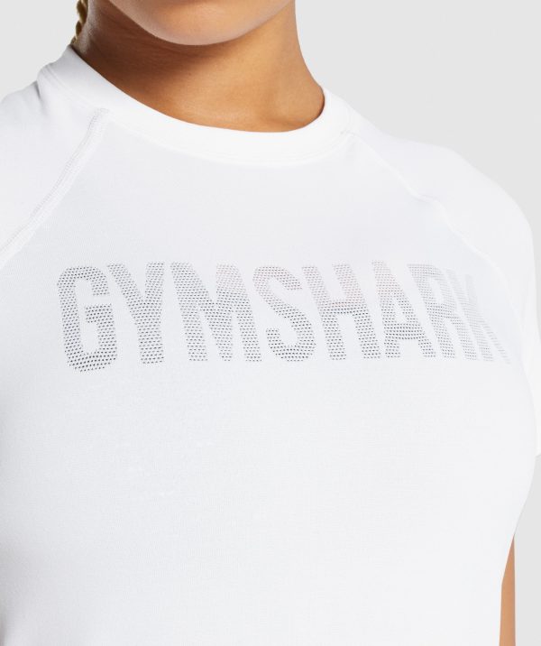 Gymshark Fit Seamless Loose T-Shirt - White Hot on Sale