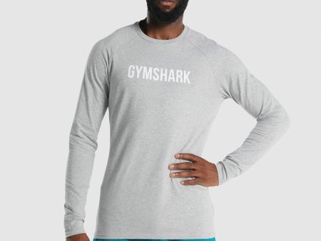 Gymshark Apollo Long Sleeve T-Shirt - Light Grey Marl Online